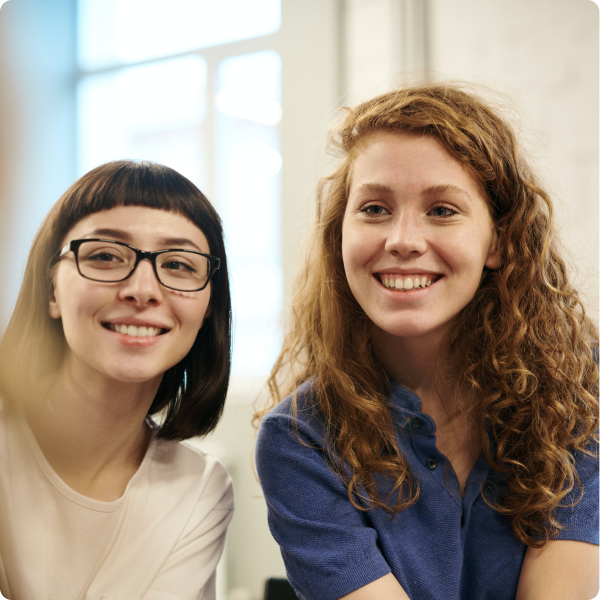 Health Loft dietitians for women's health Two women smiling